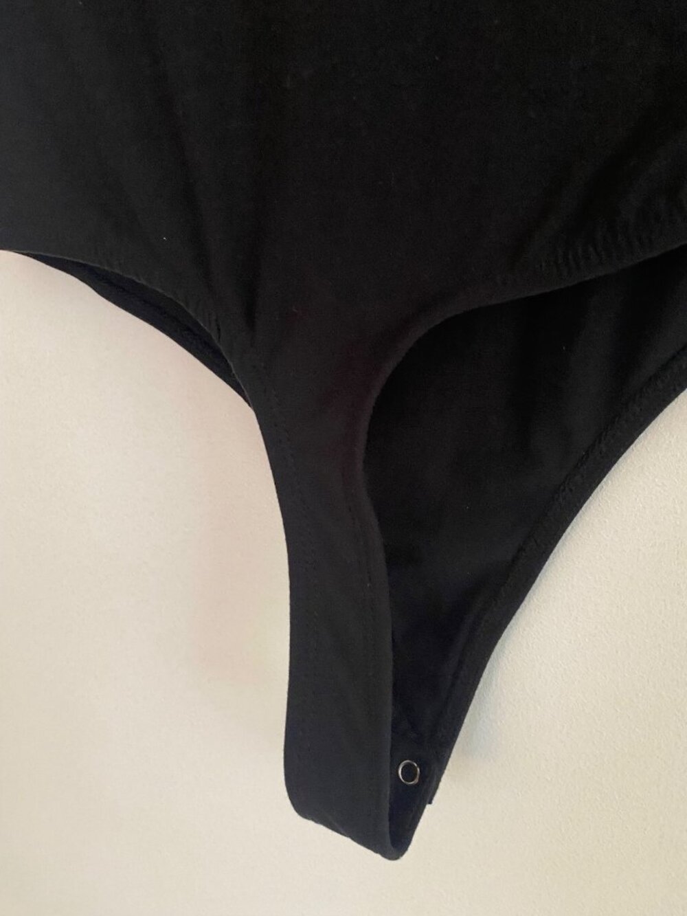 NWT Olive + Oak Black Short Sleeve Stretch Bodysuit Size M - Picture 9 of 10